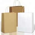 Paper Carrier Bags with Twisted Handles. 110-120gsm