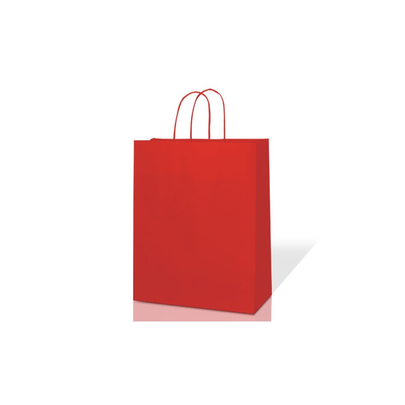Coloured Kraft Paper Carrier Bags with Twisted Handles PLAIN CARRIER