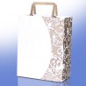Sacchetti Shopper Eco Art metallizzato Kraft Bianco