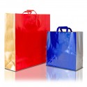 Two Colour Paper Bags with Flat Handles