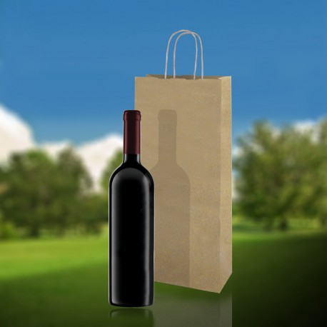 Sacs Bouteille en Papier avec Poign es Torsad es
